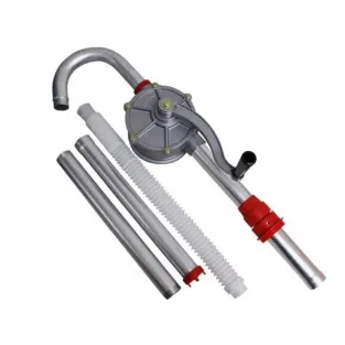 Pompă Manuală Rotativă Hand Pump, Transfer Ulei și Combustibil, Debit 30 l/min, Inox