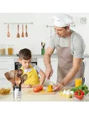Set Ustensile Bucătărie Teak AIUHI, 11 Piese cu Suport