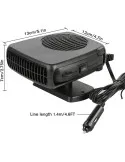 Aeroterma Auto 200W – Încălzitor & Ventilator 2 în 1, Dezaburire Rapidă