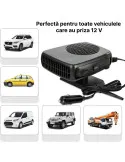 Aeroterma Auto 200W – Încălzitor & Ventilator 2 în 1, Dezaburire Rapidă