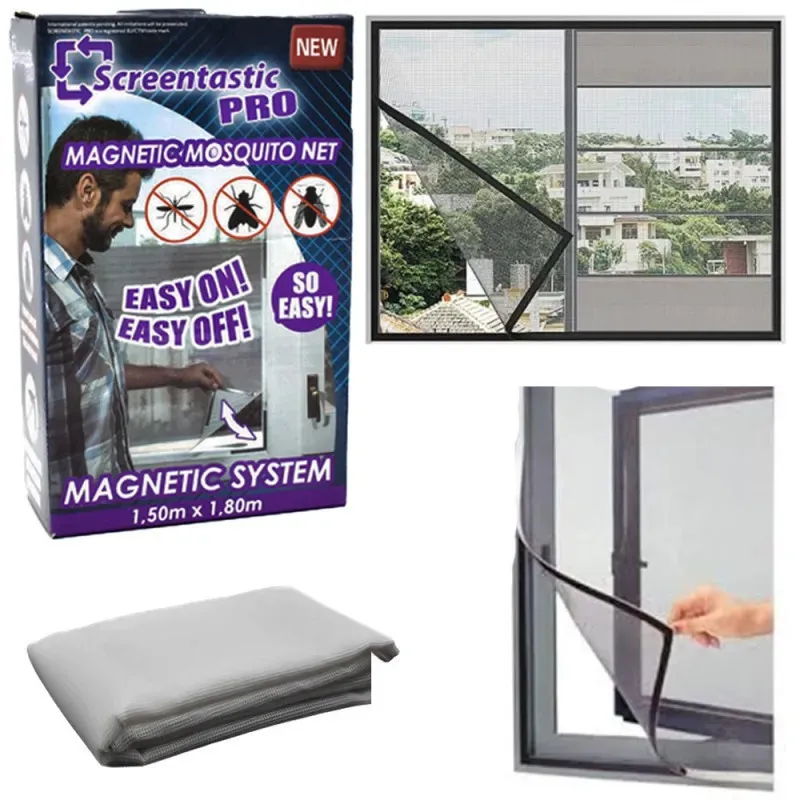 Plasa magnetica antiinsecte, 150 x 180 cm