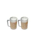 Set 2 x halba de bere cu pereti dubli pentru