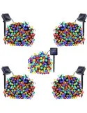 Set 5 x instalatie solara 100 LED, culoare multicolor