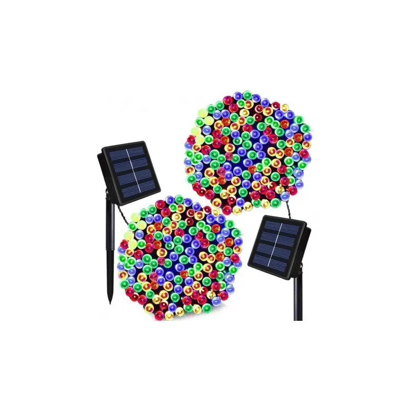 Set 5 x instalatie solara 100 LED, culoare multicolor