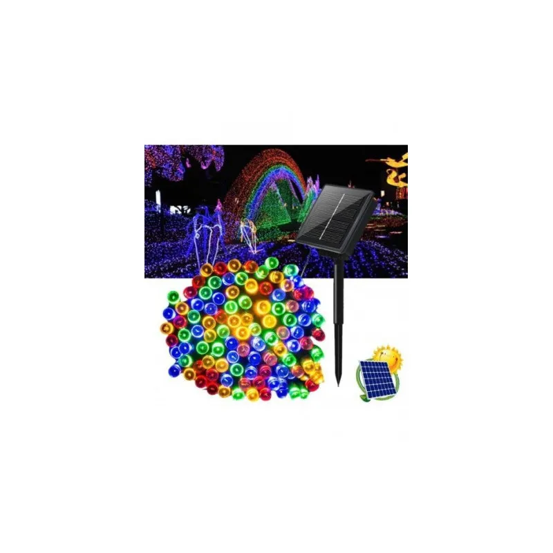 Set 5 x instalatie solara 100 LED, culoare multicolor