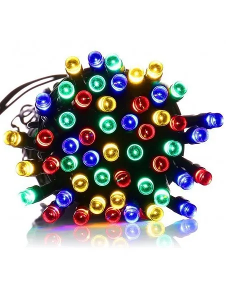 Set 5 x instalatie solara 100 LED, culoare multicolor