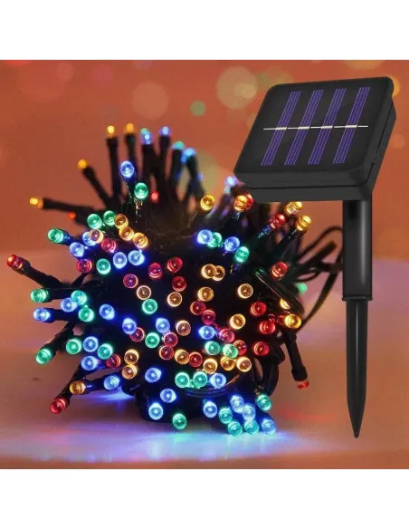 Set 5 x instalatie solara 100 LED, culoare multicolor