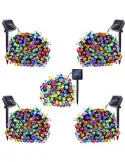 Set 5 x instalatie solara 100 LED, culoare multicolor