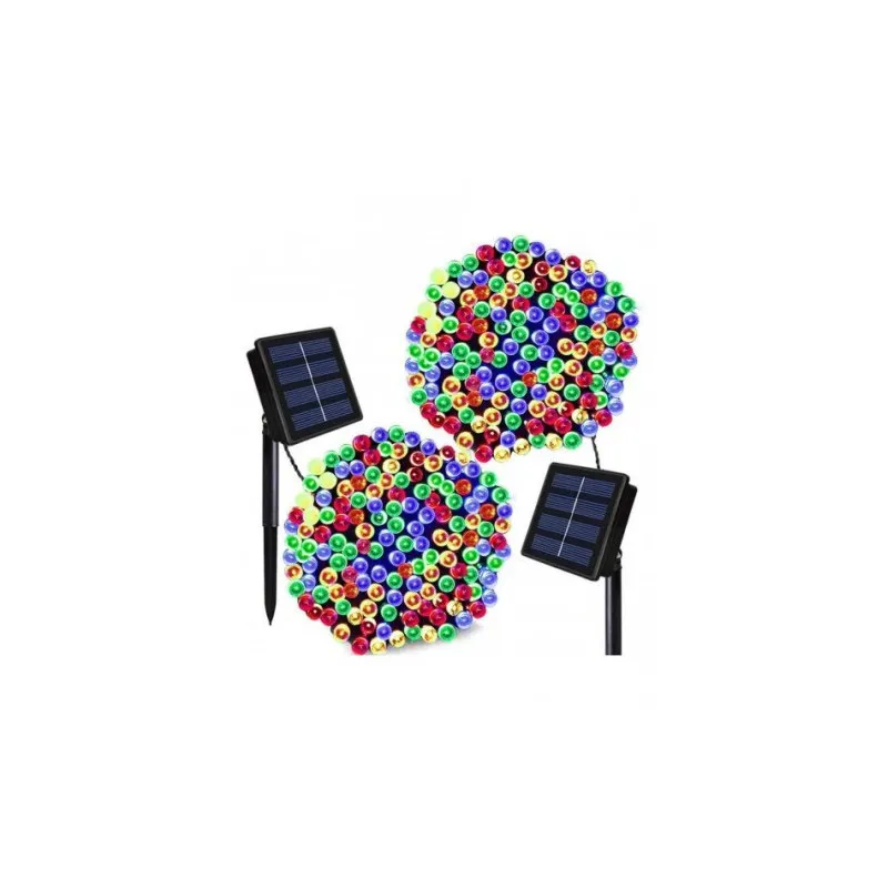 Set 5 x instalatie solara 100 LED, culoare multicolor
