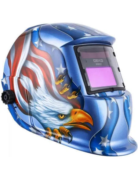 Masca de sudura automata, model vulture, panou solar cu cristale care intuneca viziera profesionala