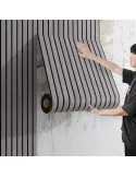 Rola tapet 3D, autoadeziv, imitatie riflaj, 40x300 cm, rezistent la apa, diverse culori