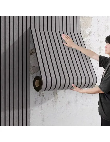 Rola tapet 3D, autoadeziv, imitatie riflaj, 40x300 cm, rezistent la apa, diverse culori