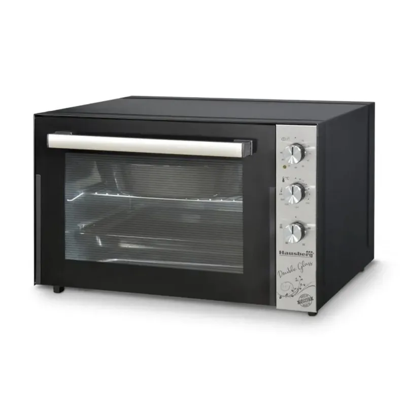 Cuptor electric 70l, ventilator,lampa, Negru, Hausberg