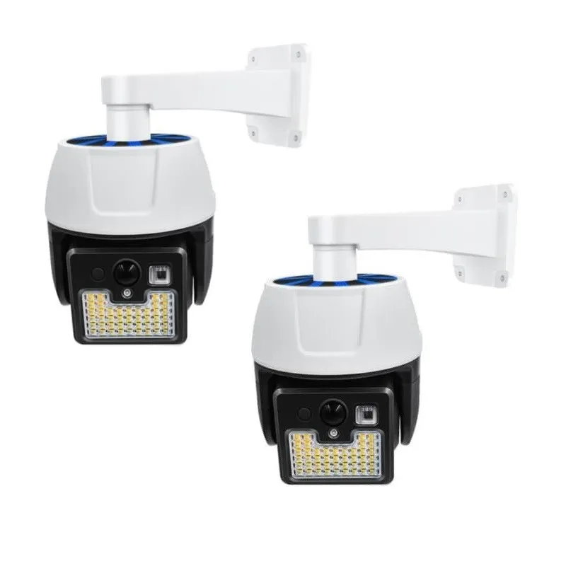 2 X Camera solara falsa, 44 LED SMD, cu senzor de miscare si telecomanda