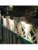 Set 4 lampi solare pentru trepte sau balcon cu senzor de lumina