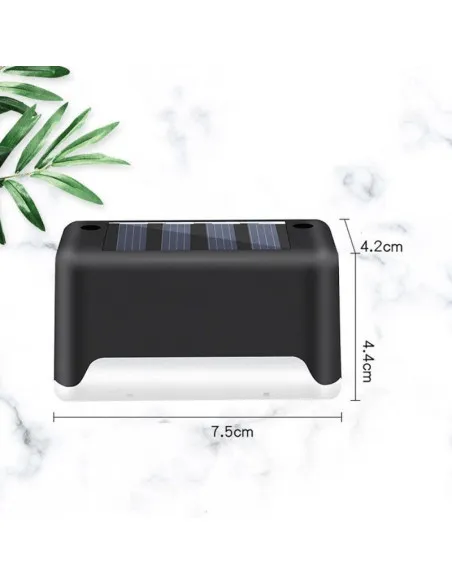 Set 4 lampi solare pentru trepte sau balcon cu senzor de lumina