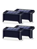 Set 4 lampi solare pentru trepte sau balcon cu senzor de lumina