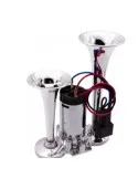 Claxon CHROME cu 2 goarne si compresor