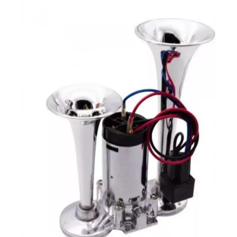 Claxon CHROME cu 2 goarne si compresor