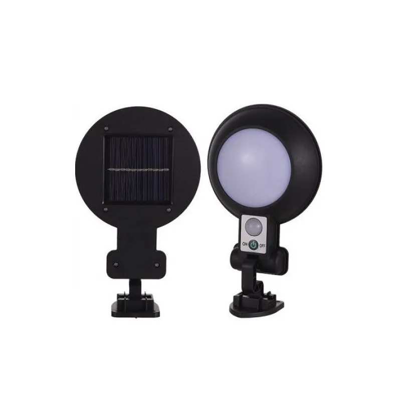 Lampa rotunda 32 LED cu panou solar si senzor de