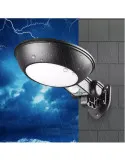 Lampa rotunda 32 LED cu panou solar si senzor de