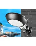 Lampa rotunda 32 LED cu panou solar si senzor de