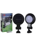 Lampa rotunda 32 LED cu panou solar si senzor de