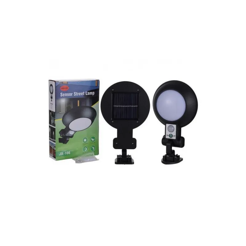Lampa rotunda 32 LED cu panou solar si senzor de