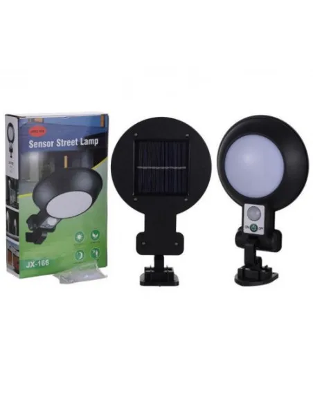 Lampa rotunda 32 LED cu panou solar si senzor de