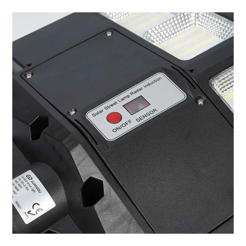 Lampa solara stradala dubla, 600W/ 800W/ 1000W cu Telecomanda