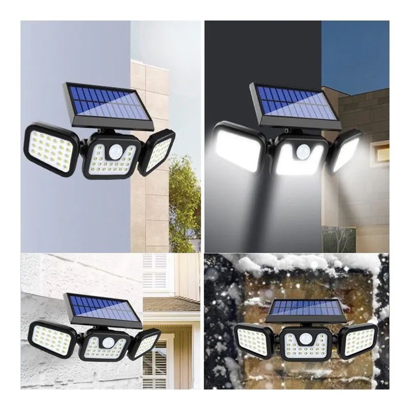 Lampa cu incarcare Solara 150W Leduri COB Senzor de Miscare Prindere pe Perete