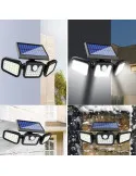 Lampa cu incarcare Solara 150W Leduri COB Senzor de Miscare Prindere pe Perete