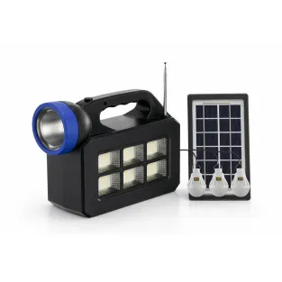 Sistem Solar Portabil JORTAN T08, 20W, Panou Solar 5W, Baterie 25000mAh, Compact