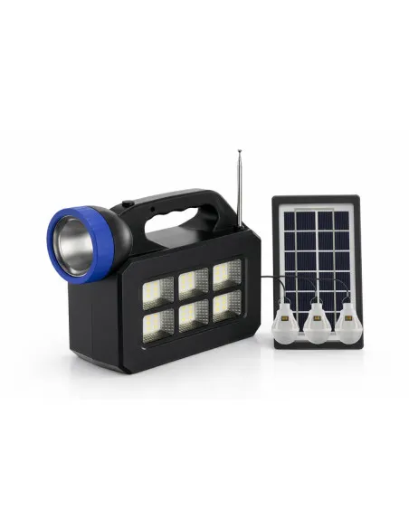 Sistem Solar Portabil JORTAN T08, 20W, Panou Solar 5W, Baterie 25000mAh, Compact