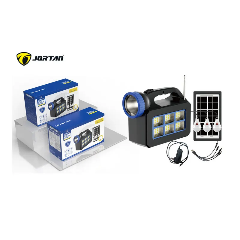 Sistem Solar Portabil JORTAN T08, 20W, Panou Solar 5W, Baterie 25000mAh, Compact