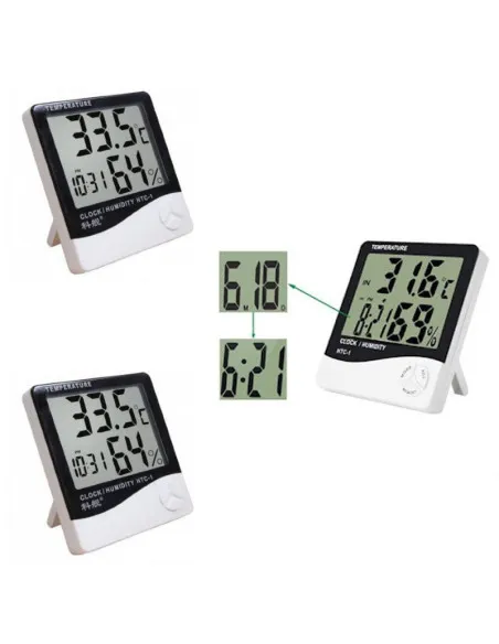Set 3 x Termohigrometru digital - statie meteo
