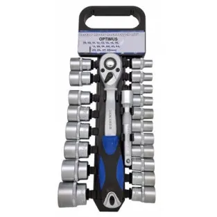 RIB-Set 20 Piese, Cheie cu Clichet 1/2", Capete