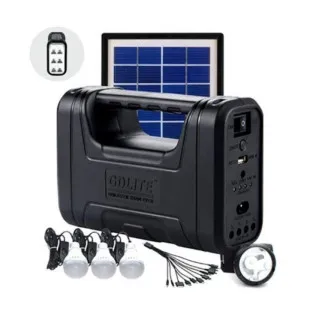 Kit lanterna cu panou solar, 3 becuri LED SMD