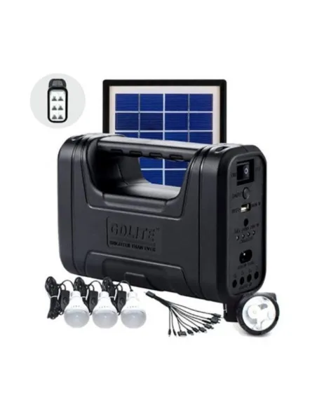 Kit lanterna cu panou solar, 3 becuri LED SMD