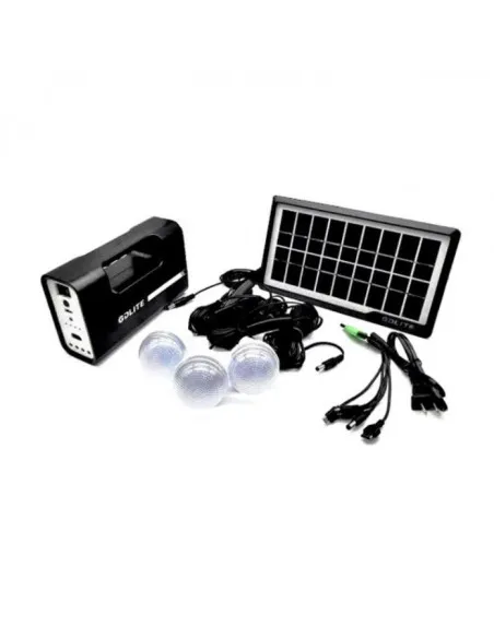 Kit lanterna cu panou solar, 3 becuri LED SMD