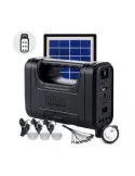 Kit lanterna cu panou solar, 3 becuri LED SMD