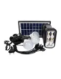Kit lanterna cu panou solar, 3 becuri LED SMD