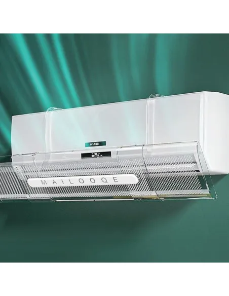 Deflector Aer Condiționat Transparent, Reglabil 53-94 cm, Lățime 18 cm