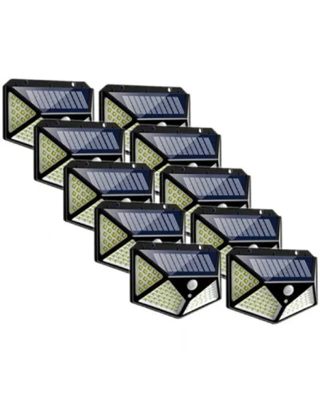 Cumpara Set 10 x Lampa 100 LED cu panou solar
