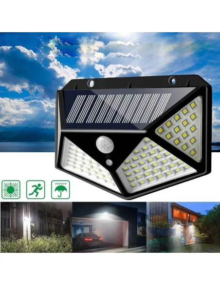 Cumpara Set 10 x Lampa 100 LED cu panou solar