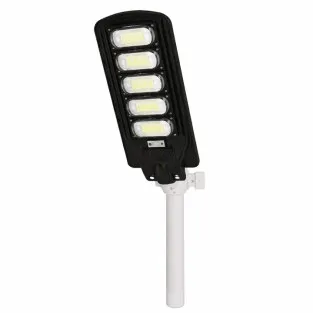 Lampa Solara Stradala Jortan 250W, 5 Cadrane LED, Baterie 24000mAh, Autonomie 14h, Telecomanda + Suport, IP65