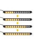 Set lumini auto LED DRL cu semnalizare dinamica, 12 module