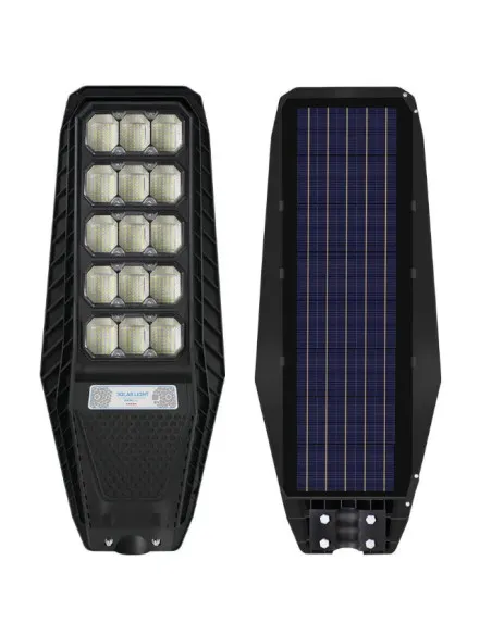 Lampă Stradală Solară Jortan LED 500W, Baterie 24000mAh, IP67, Telecomandă + Suport Metalic