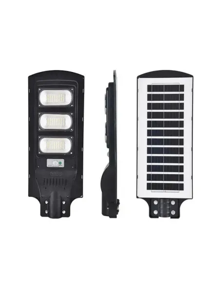 Set 2 Lampi Solare Stradale Jortan 150W - 3 Cadrane LED, Autonomie 14h, Senzor Crepuscular