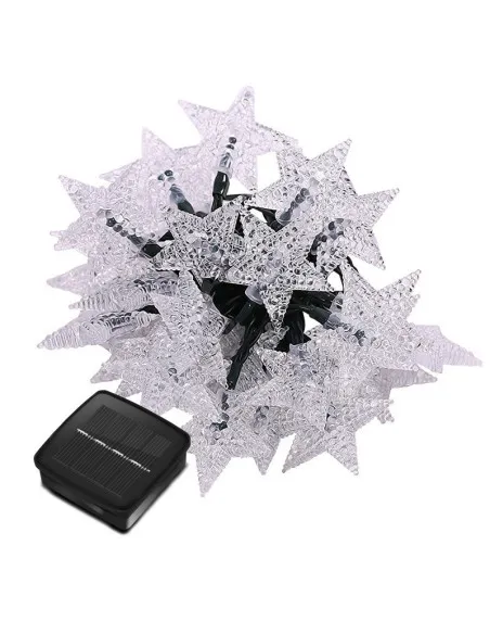 Instalatie solara cu 50 LED-uri, stelute, multicolor, 8 jocuri de lumini